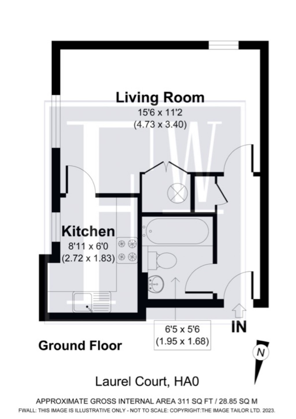 Floorplans For Laurel Court, Vicars Bridge Close, Wembley