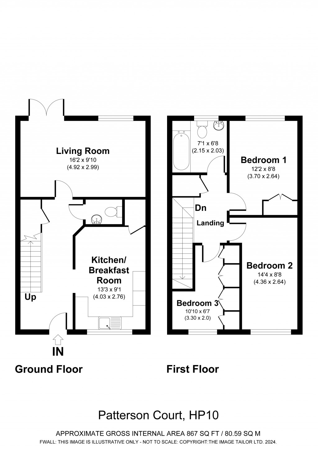 Floorplans For Patterson Court, Wooburn Green, High Wycombe