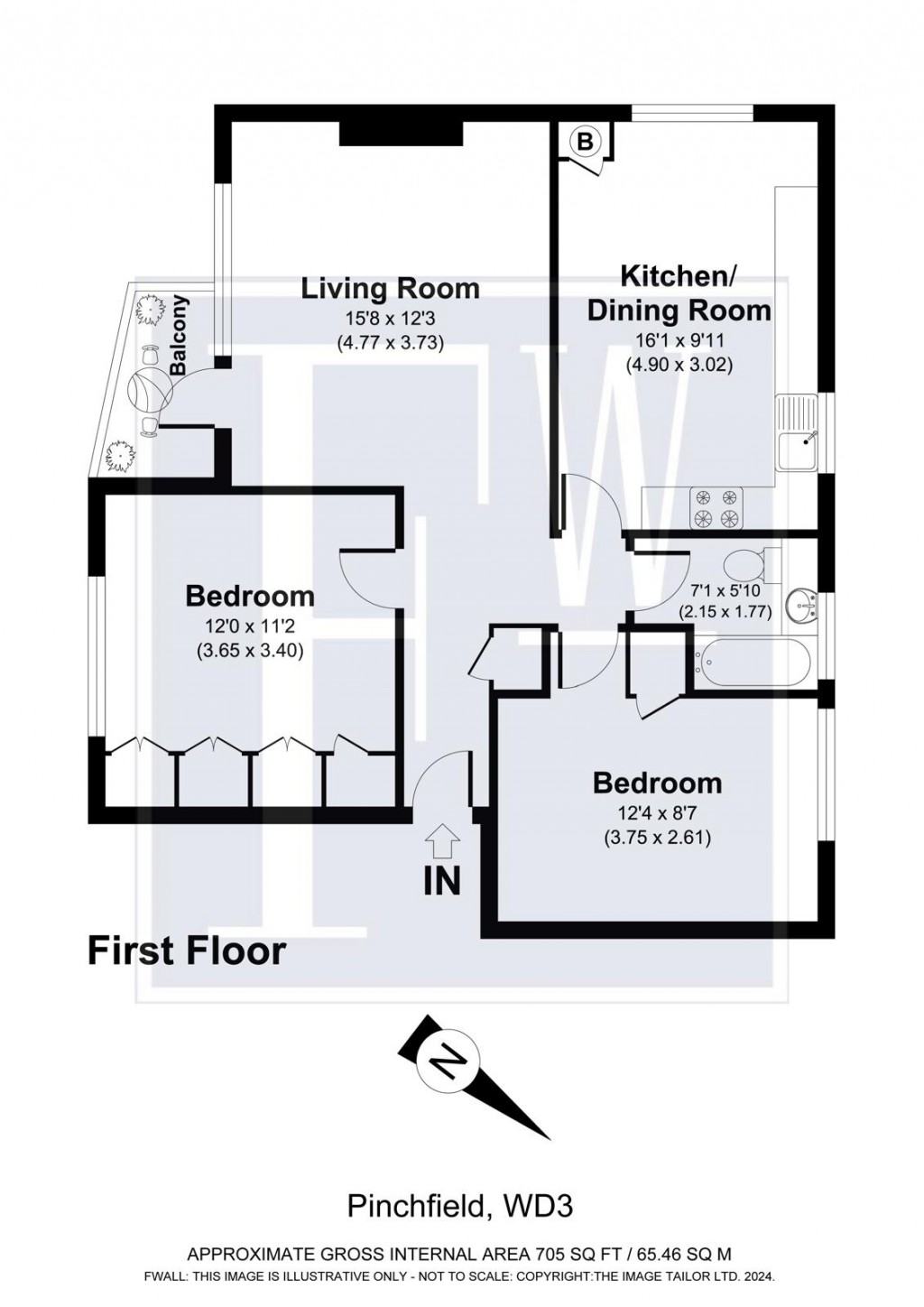 Floorplans For Pinchfield, Maple Cross, Rickmansworth