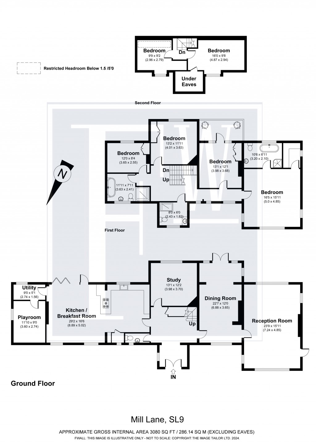 Floorplans For Woodlands Corner, Mill Lane, Gerrards Cross