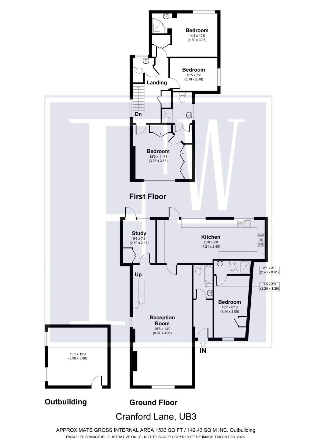 Floorplans For Cranford Lane, Harlington, Hayes